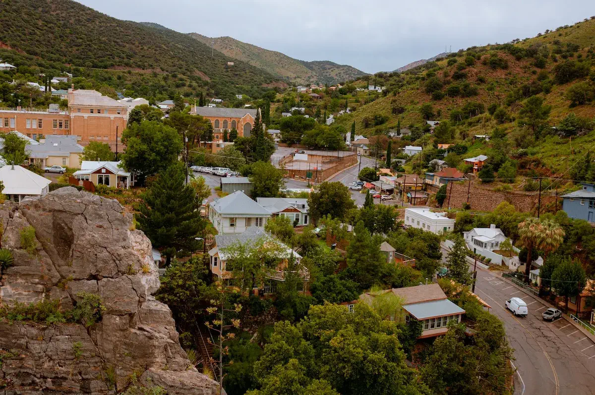 scenic view of Bisbee, Arizona