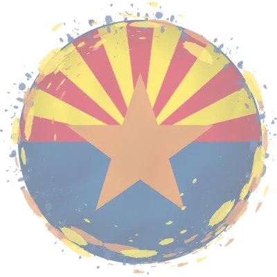 circular image with Arizona flag